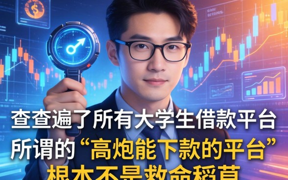 我查遍了所有大学生借款平台，发现那些所谓的“高炮能下款的平台”根本不是救命稻草