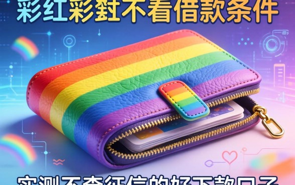 彩虹钱包的借款条件有哪些？分享几个实测不查征信的好下款口子