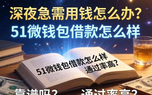 深夜急需用钱怎么办?51微钱包借款怎么样?靠谱吗?通过率高吗?