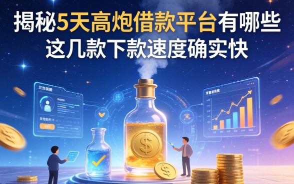 揭秘5天高炮借款平台有哪些,这几款下款速度确实快
