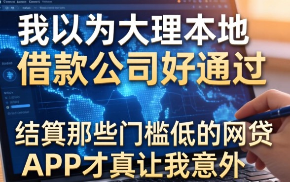 我以为大理本地借款公司好通过，结果那些门槛低的网贷APP才真让我意外