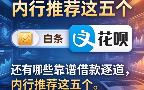 除了白条和花呗，还有哪些靠谱的借款渠道？内行推荐这五个