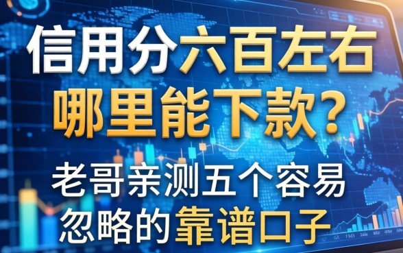 信用分六百左右哪里能下款？老哥亲测五个容易忽略的靠谱口子