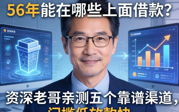 56岁能在哪些上面借款？资深老哥亲测五个靠谱渠道，门槛低放款快
