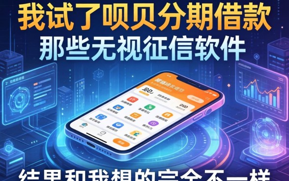 我试了呗呗分期借款和那些无视征信的软件，结果和我想的完全不一样
