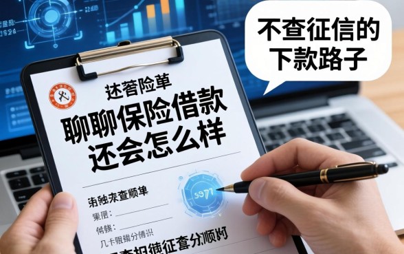 聊聊保险单借款不还会怎么样，顺便分享几个不查征信的下款路子