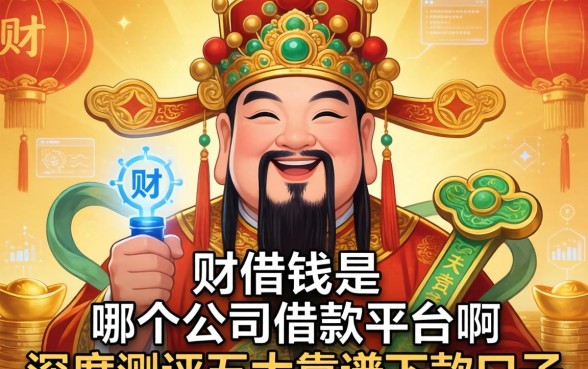 财神借钱是哪个公司的借款平台啊?深度测评五大靠谱下款口子