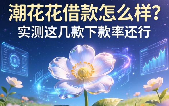 潮花花这个借款怎么样?实测这几款下款率还行