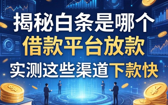 揭秘白条是哪个借款平台放款,实测这些渠道下款快