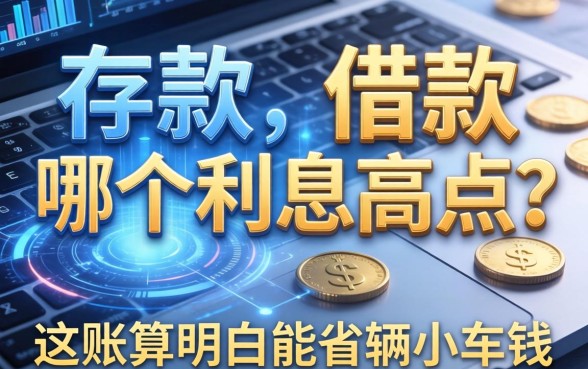 存款和借款哪个利息高点？这账算明白能省辆小车钱