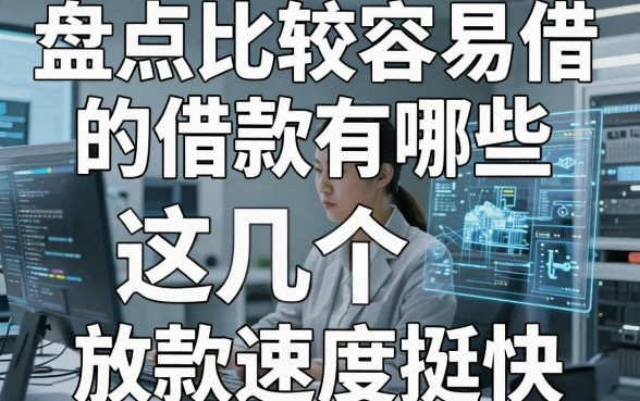 盘点比较容易借的借款有哪些,这几个放款速度挺快