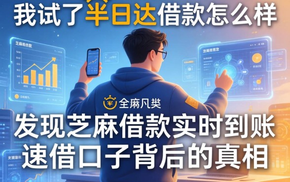 我试了半日达借款怎么样，发现芝麻借款实时到账速借口子背后的真相