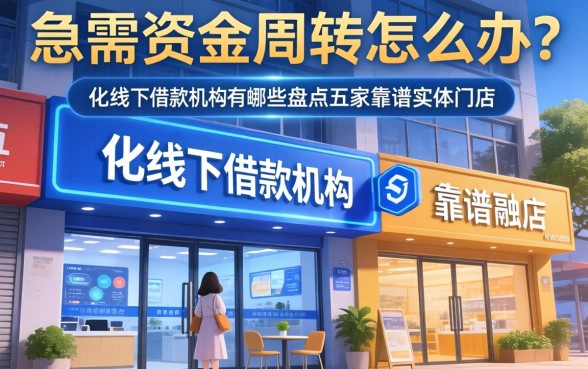 急需资金周转怎么办？从化线下借款机构有哪些？盘点五家靠谱实体门店
