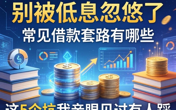 别被低息忽悠了，常见借款套路有哪些方面？这5个坑我亲眼见过有人踩