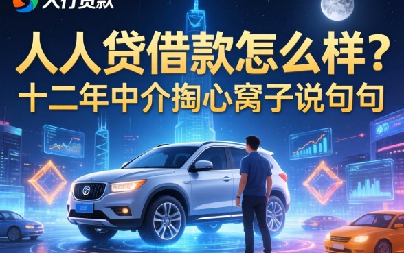 人人贷借款怎么样？十二年中介掏心窝子说几句