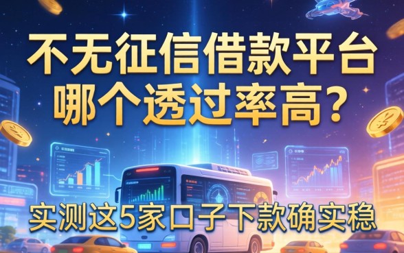 不看征信借款平台哪个通过率高？实测这5家口子下款确实稳