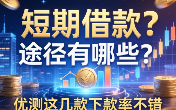 短期借款的途径有哪些?实测这几款下款率不错
