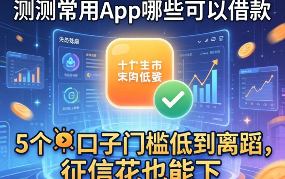 实测常用app哪些可以借款：这5个口子门槛低到离谱，征信花也能下