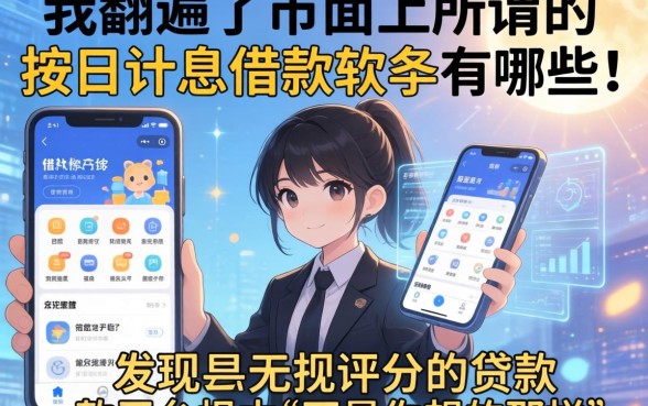 我翻遍了市面上所谓的按日计息借款软件有哪些，发现无视评分的贷款平台根本不是你想的那样