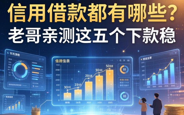 信用借款都有哪些？老哥亲测这五个下款稳