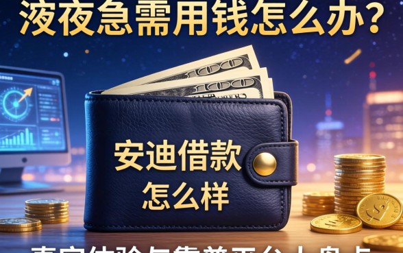 深夜急需用钱怎么办?安迪钱包借款怎么样?真实体验与靠谱平台大盘点