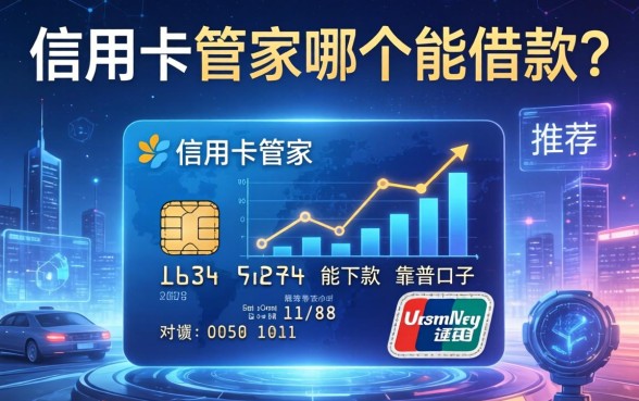 信用卡管家哪个能借款？求推荐几个能下款的靠谱口子