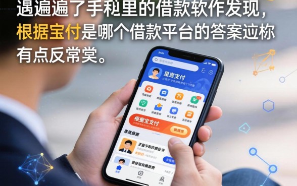 我翻遍了手机里的借款软件,发现根据宝支付是哪个借款平台的答案有点反常识