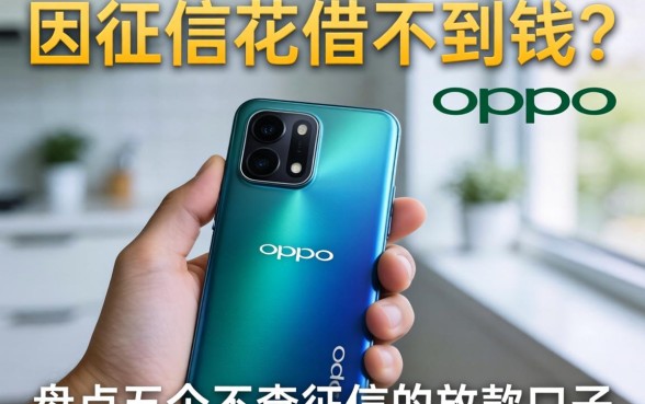手里攥着OPPO手机却因征信花借不到钱?盘点五个不查征信的放款口子