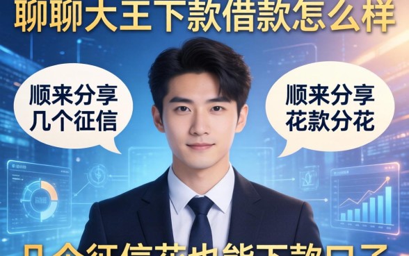 聊聊大王下款借款怎么样,顺带分享几个征信花也能下款的口子
