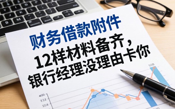 财务借款附件有哪些东西?这12样材料备齐,银行经理没理由卡你
