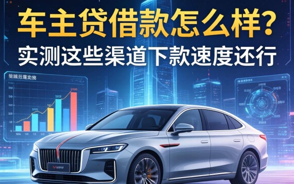 车主贷借款怎么样?实测这些渠道下款速度还行