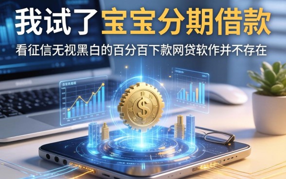 我试了宝宝分期借款,发现不看征信无视黑白的百分百下款网贷软件并不存在