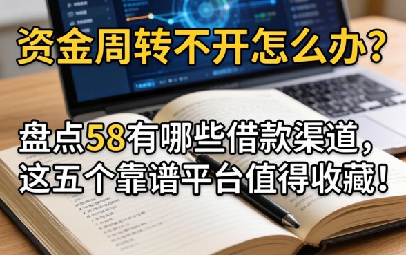资金周转不开怎么办?盘点58有哪些借款渠道,这五个靠谱平台值得收藏!