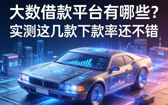 大数借款平台有哪些？实测这几款下款率还不错