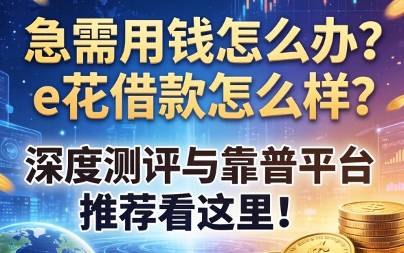 急需用钱怎么办？e花借款怎么样？深度测评与靠谱平台推荐看这里！