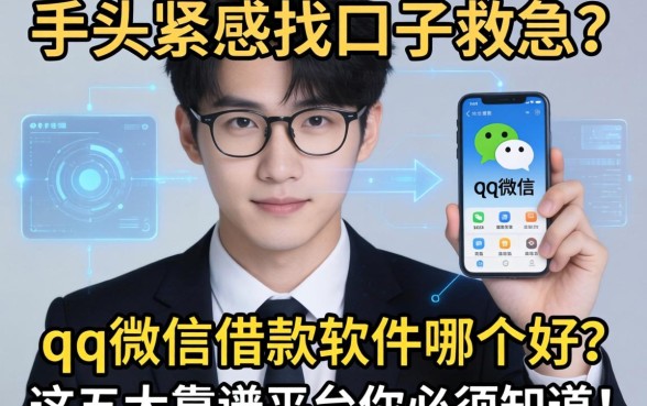 手头紧想找口子救急？qq微信借款软件哪个好？这五大靠谱平台你必须知道！
