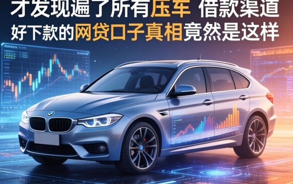 我翻遍了所有不压车的借款渠道，才发现黑户好下款的网贷口子真相竟然是这样