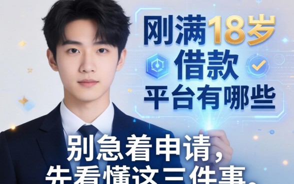 刚满18岁借款的平台有哪些？别急着申请，先看懂这三件事