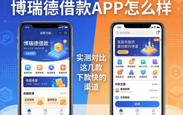 博瑞德借款APP怎么样？实测对比这几款下款快的渠道