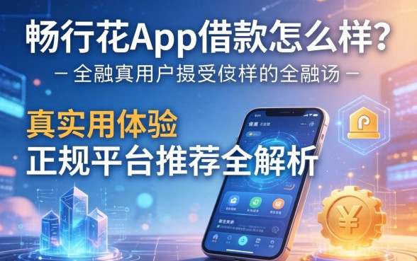畅行花app借款怎么样？真实用户体验与正规平台推荐全解析