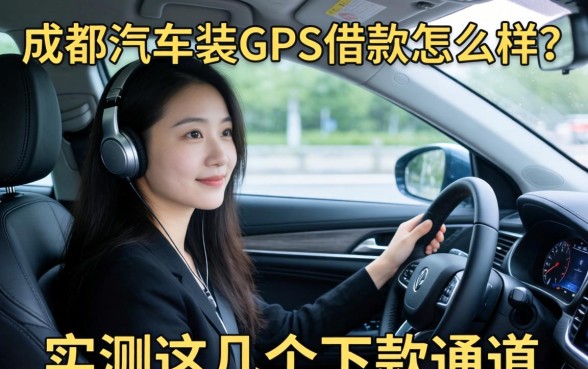 成都汽车装gps借款怎么样？实测这几个下款通道