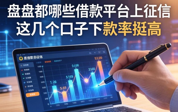 盘点都哪些借款平台上征信,这几个口子下款率挺高