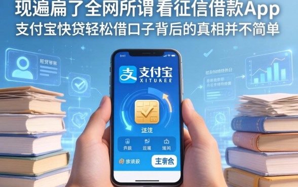 我翻遍了全网所谓不看征信的借款app，发现支付宝快贷轻松借口子背后的真相并不简单