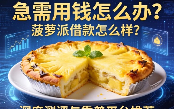 急需用钱怎么办？菠萝派借款怎么样？深度测评与靠谱平台推荐