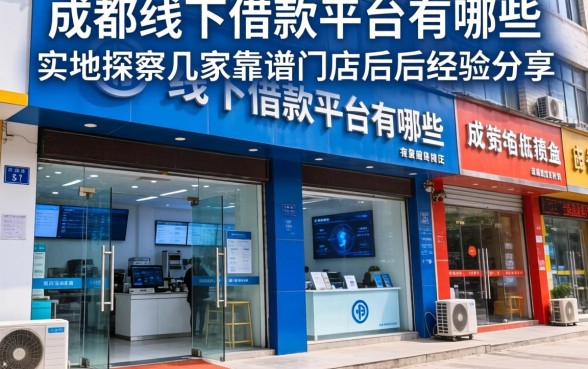 成都线下借款平台有哪些？实地探访几家靠谱门店后的经验分享