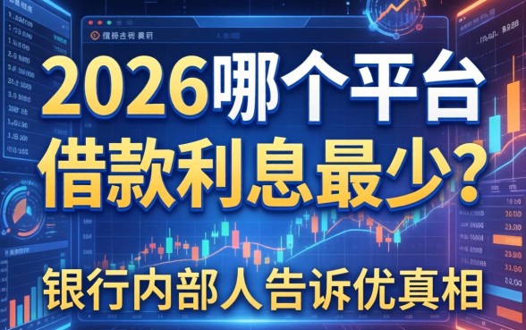 2026哪个平台借款利息最少？银行内部人告诉你真相