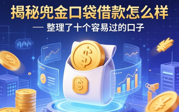 揭秘兜金口袋借款怎么样，整理了十个容易过的口子
