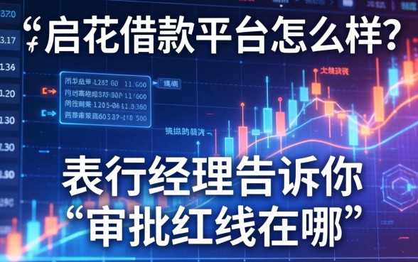 e启花借款平台怎么样？支行经理告诉你审批红线在哪