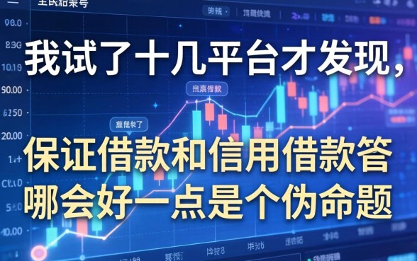 我试了十几个平台才发现,保证借款和信用借款哪个好一点是个伪命题