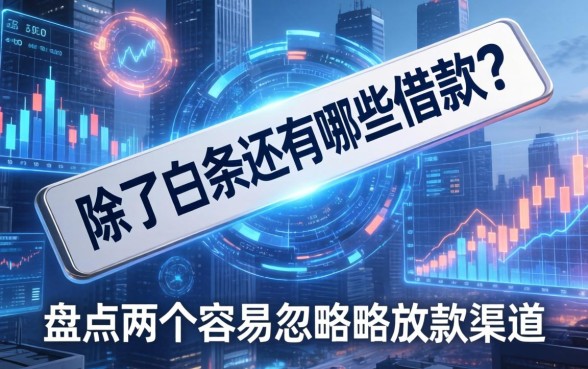 除了白条还有哪些借款？盘点两个容易忽略的放款渠道